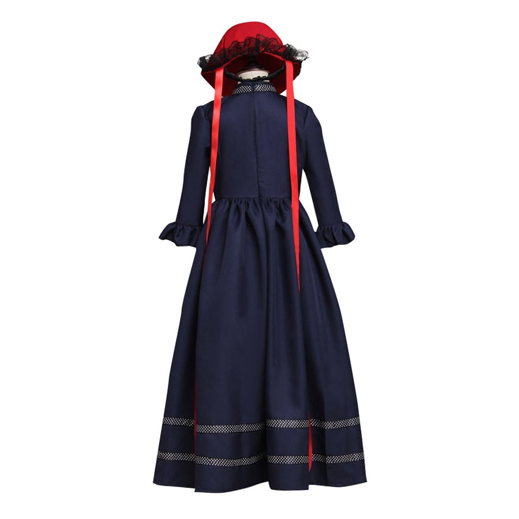 Fantasia Medieval Gótica Lolita para Meninas com Capa e Chapéu – Traje Único para Festas e Eventos - Estrela Cosplay