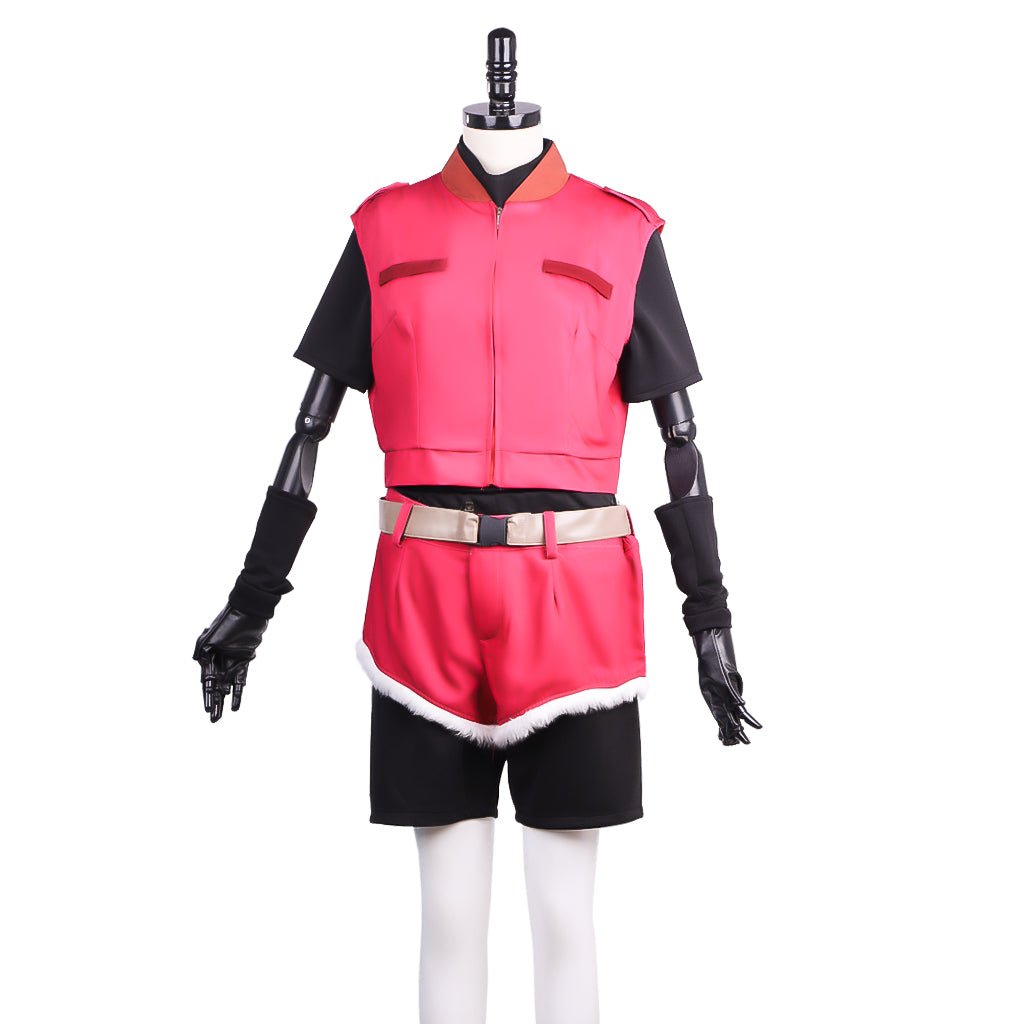 Fantasia de Claire Redfield para Mulheres - Casaco, Camisa, Shorts com Cinto - Estrela Cosplay