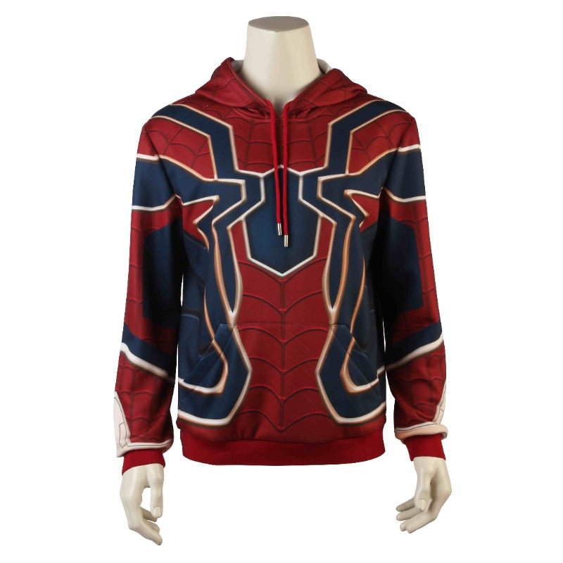 Hoodie Infinity War Iron Spider Pullover Sweatshirt para Cosplay de Spiderman - Estrela Cosplay