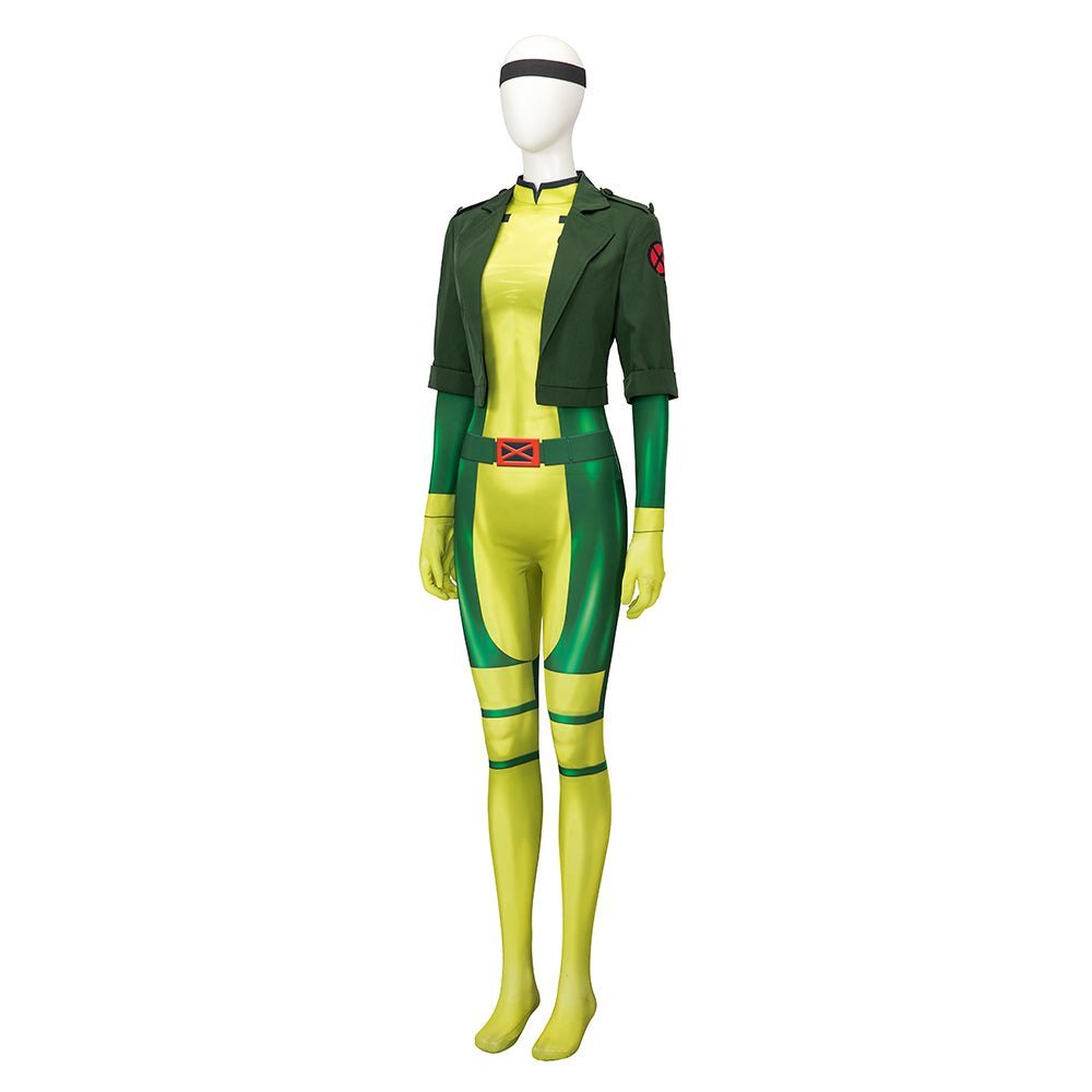 X-Men: A Série Animada - Roupa de Cosplay da Rogue - Qualidade Premium - Estrela Cosplay