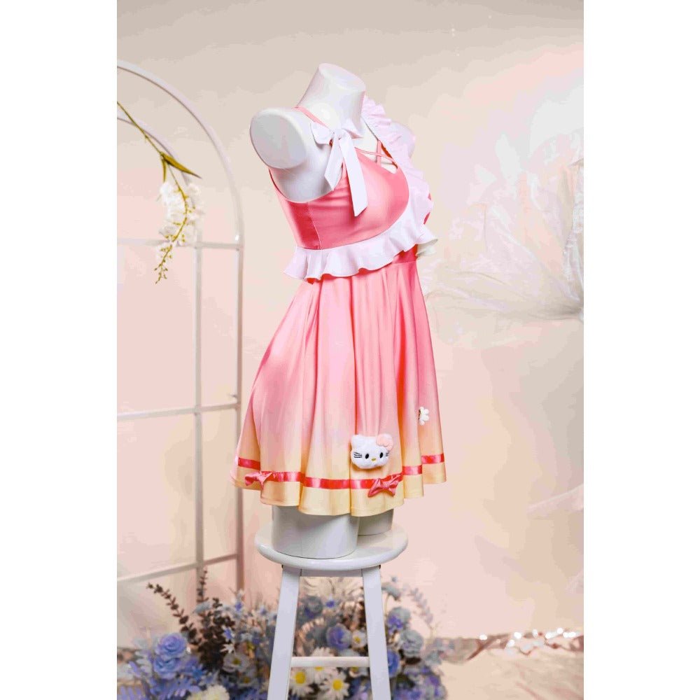 Fantasia de Cosplay de Xiao Qiao HelloKitty do Jogo Honra dos Reis - Conjunto Completo para Halloween - Estrela Cosplay