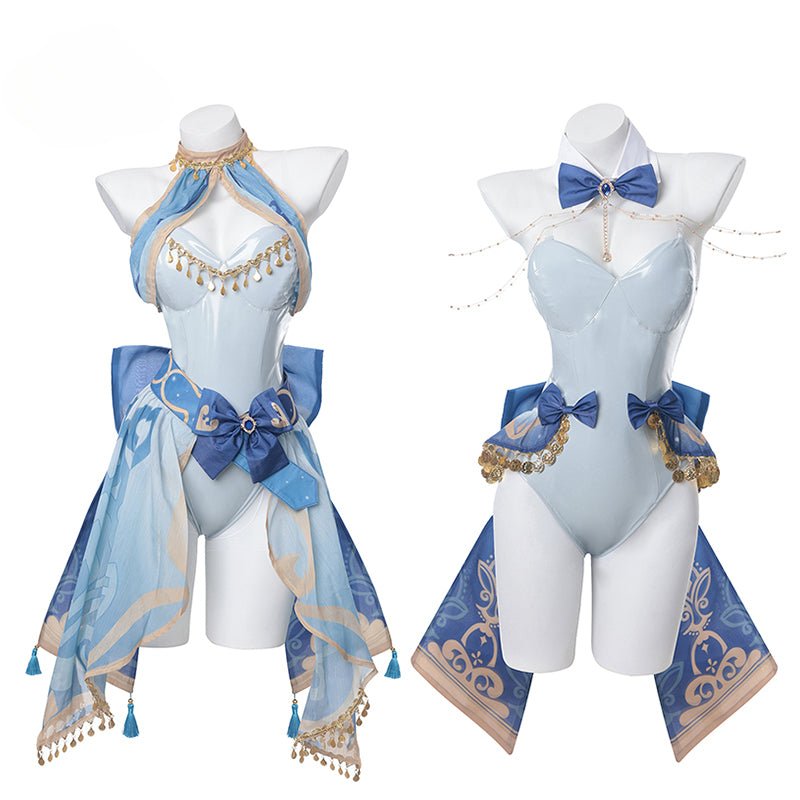Fantasia Bunny Girl Nilou Cosplay Genshin Impact - Traje de Coelho Nilou Estilo A e B - Estrela Cosplay