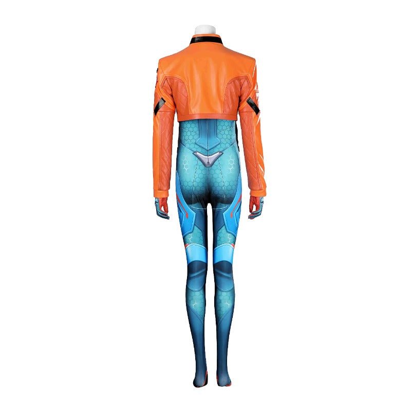 Fantasia de Cosplay Overwatch 2 Juno Mulher Azul para Halloween e Carnaval - Estrela Cosplay