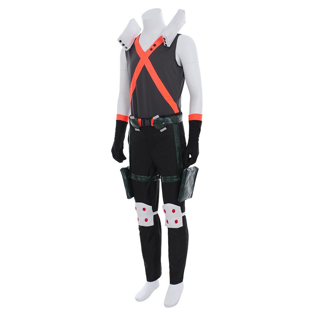 Fantasia Cosplay Katsuki Bakugou de My Hero Academia - Conjunto Completo Estilo Herói Explosivo - Estrela Cosplay