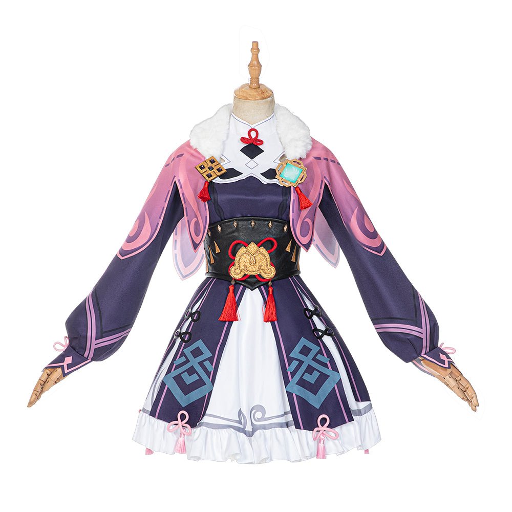 Genshin Impact - Fantasia de Cosplay Yunjin com Vestido Lolita, Chapéu e Meias para Mulheres Adultas - Estrela Cosplay