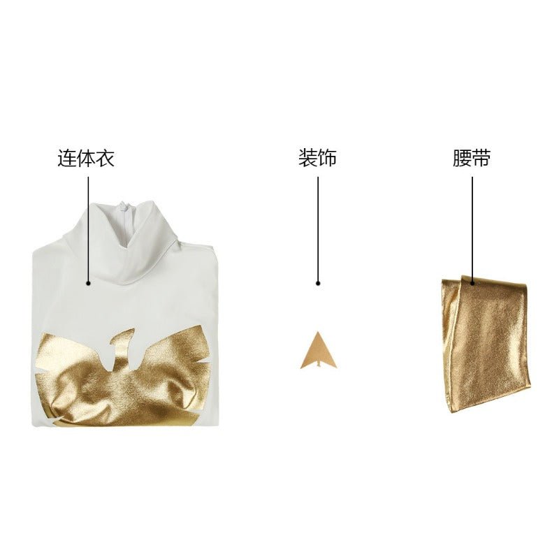 Traje de Cosplay Phoenix X-Men Branco Pérola para Fãs de Filmes - Estrela Cosplay