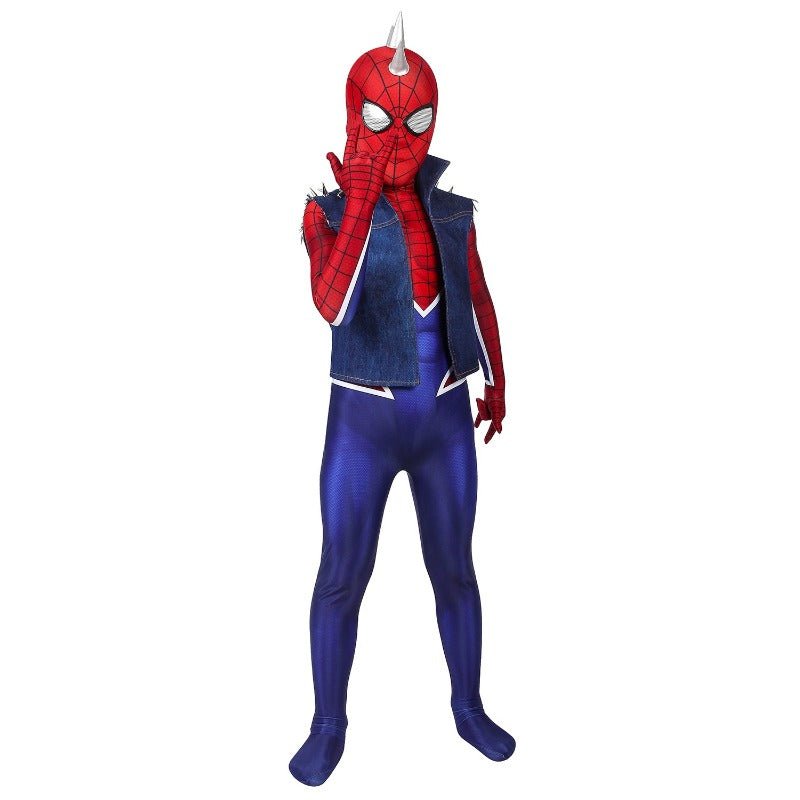 Fantasia de Spider-Man Punk para Crianças - Traje de Cosplay para Festa de Halloween - Estrela Cosplay