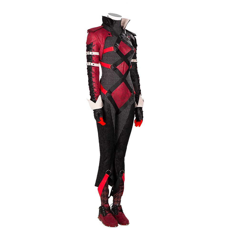 Fantasia de Cosplay Harley Quinn Gotham Knights DC Game - Qualidade Premium - Estrela Cosplay