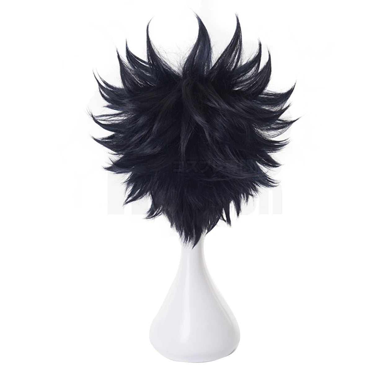 Peruca de Cosplay Megumi Fushiguro Jujutsu Kaisen Anime - Fibra Sintética Premium Tamanho Ajustável para Halloween e Festas - Estrela Cosplay