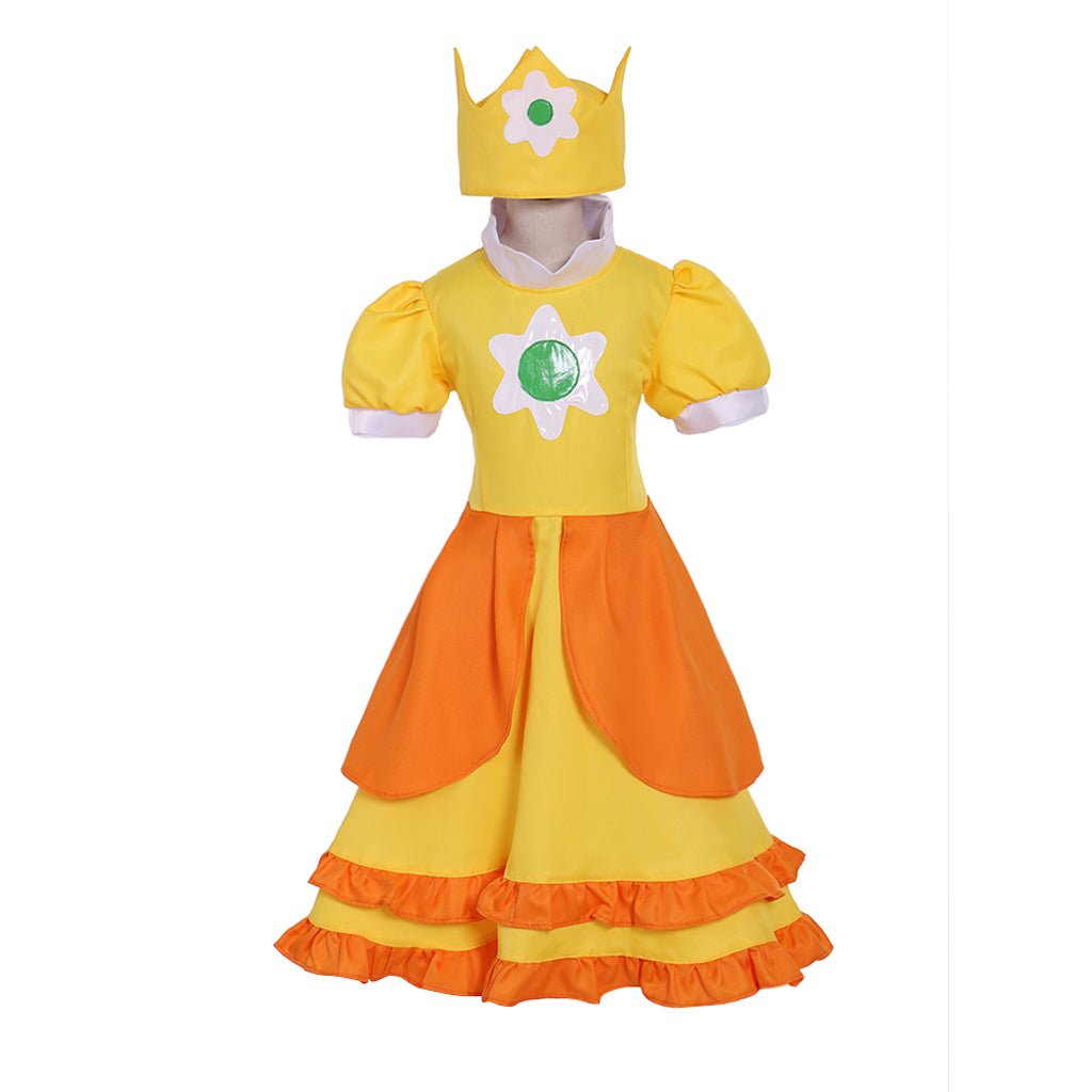 Fantasia de Princesa Daisy para Meninas - Vestido Lolita Fofo para Festas e Cosplay - Estrela Cosplay