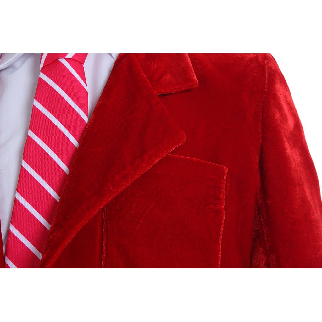 Fantasia de Cosplay AC/DC Angus Young – Conjunto de Casaco de Veludo e Calções para Homens e Mulheres - Estrela Cosplay