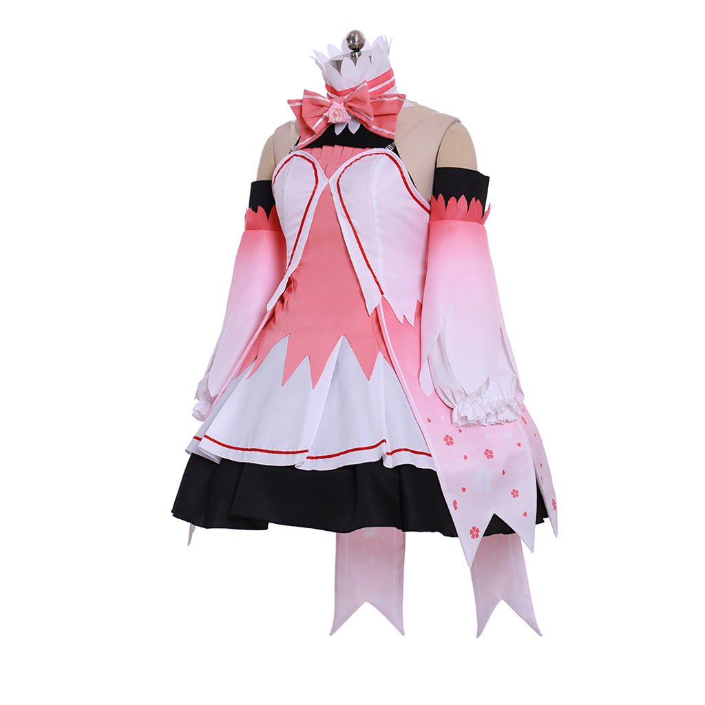 Vestido Rosa de Cosplay Sakura Miku Hatsune Miku Vocaloid - Estrela Cosplay