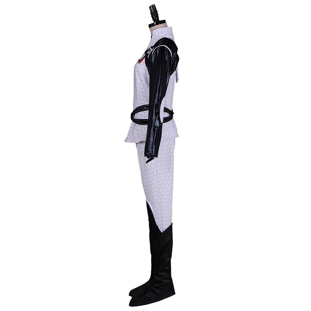 Traje de Cosplay Miranda Lawson Mulher | Roupa de Batalha Mass Effect Conjunto Completo - Estrela Cosplay