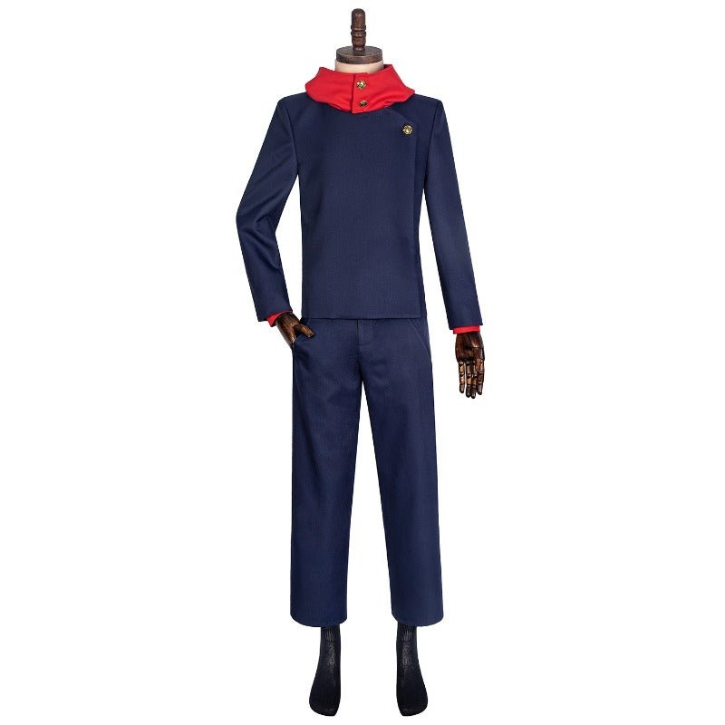 Fantasia de Cosplay Yuji Itadori Jujutsu Kaisen para Halloween e Eventos de Anime - Estrela Cosplay