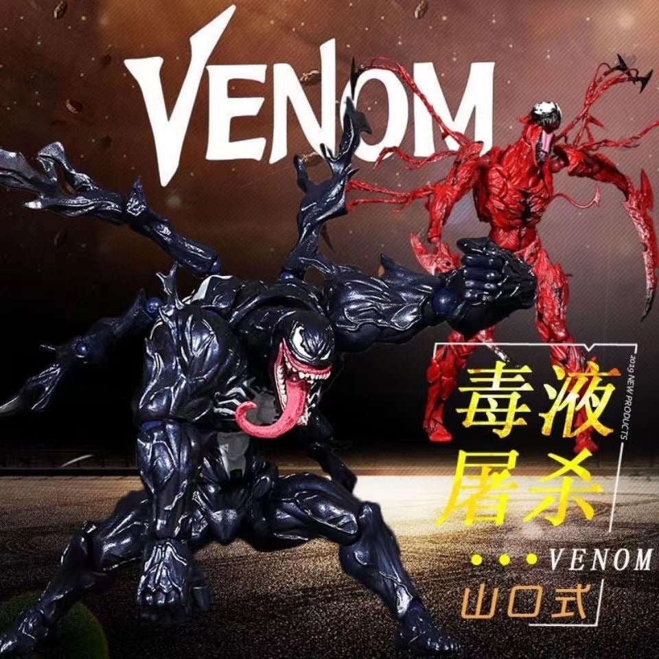Boneco de Ação Marvel Venom Vermelho Carnificina - Colecionável do Espetacular Homem-Aranha - Estrela Cosplay