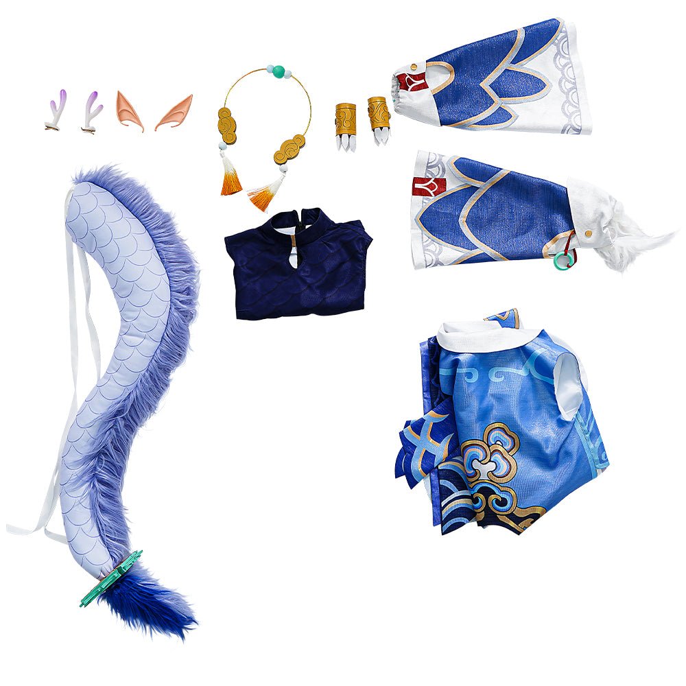 Fantasia Honkai Star Rail Bailu – Perfeita para Fãs Femininas do Jogo! - Estrela Cosplay