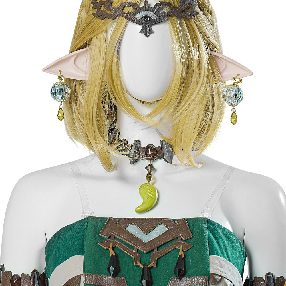 The Legend of Zelda: Lágrimas do Reino - Fantasia de Cosplay da Princesa Zelda Vestido Branco - Estrela Cosplay
