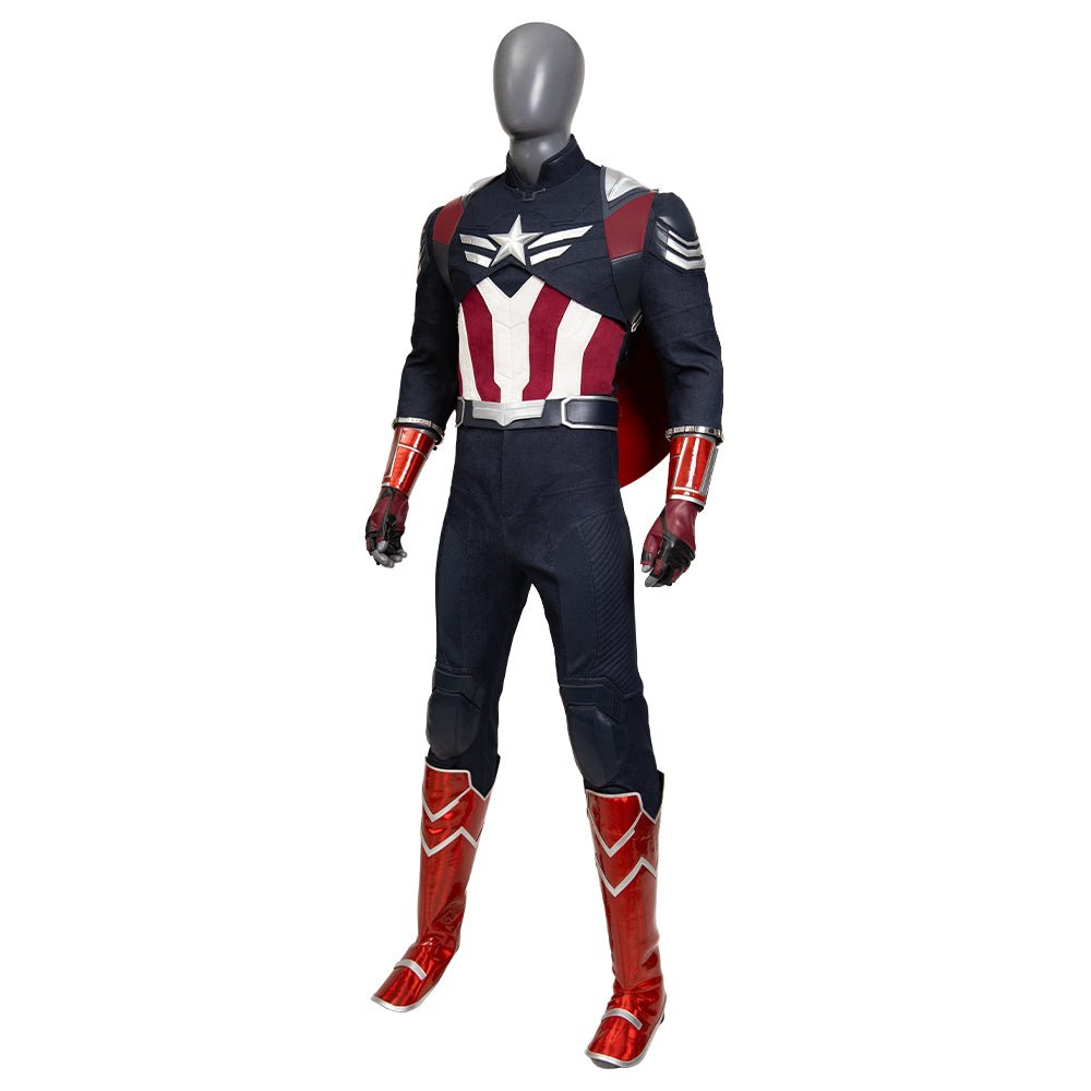 Fantasia de Cosplay do Capitão América 4 - Sam Wilson Trajes Premium - Estrela Cosplay