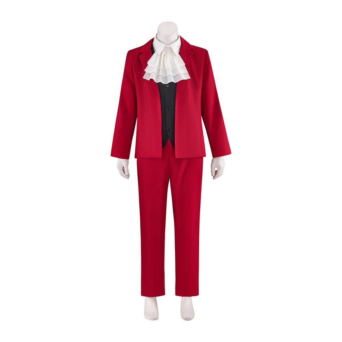 Fantasia de Cosplay Miles Edgeworth Ace Attorney 4 – Traje de Promotor de Alta Qualidade - Estrela Cosplay