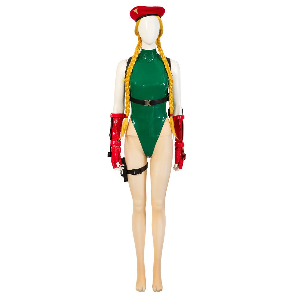 Traje de Cosplay Cammy White Verde e Branco de Street Fighter - Fantasia de Personagem de Jogo de Alta Qualidade - Estrela Cosplay