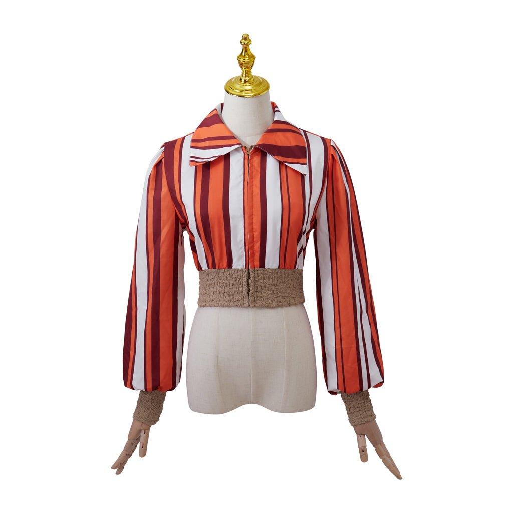 Fantasia de Cosplay Donna Sheridan Mamma Mia para Mulheres | Macacão com Cinto | Traje de Musical da Broadway - Estrela Cosplay