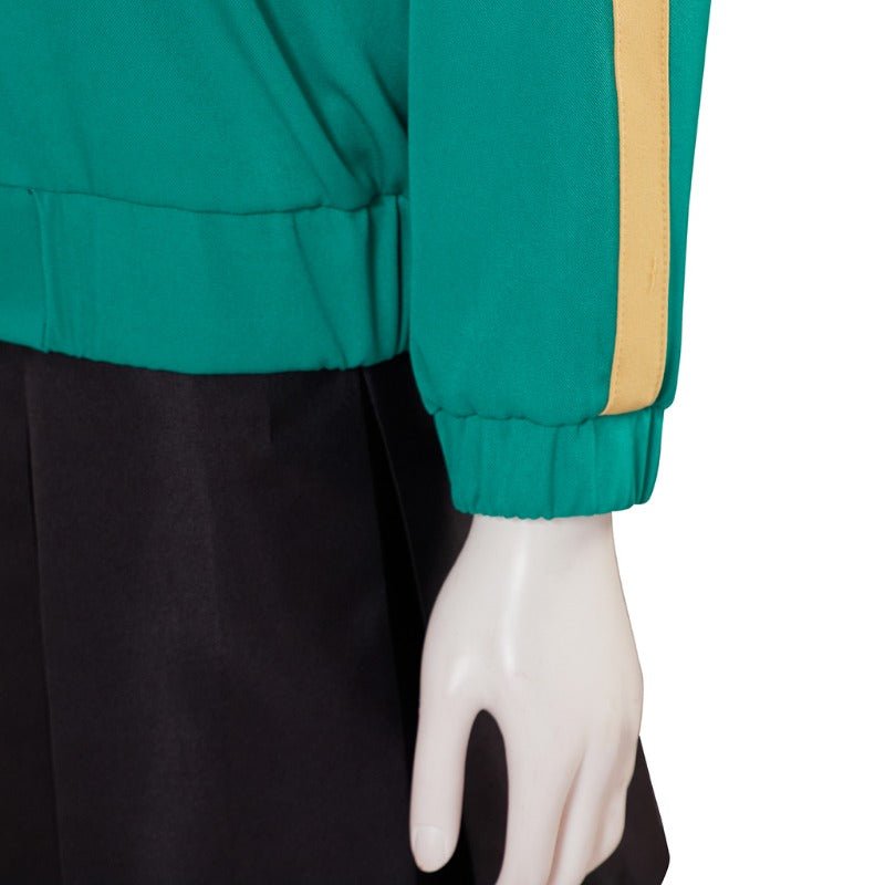 Fantasia de Kim Pine de Scott Pilgrim - Casaco Verde e Saia para Mulheres - Traje para Halloween - Estrela Cosplay