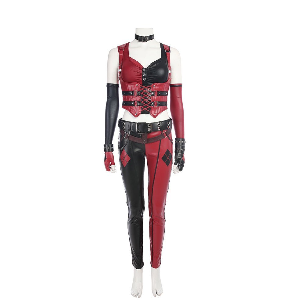 Fantasia de Harley Quinn de Batman: Arkham City - Traje de Personagem de Jogo de Alta Qualidade - Estrela Cosplay
