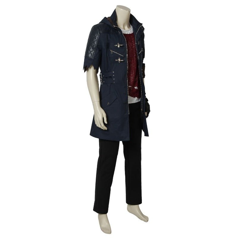 DMC 5 Terno Nero Cosplay - Fantasia de Caçador de Demônios para Adultos - Estrela Cosplay