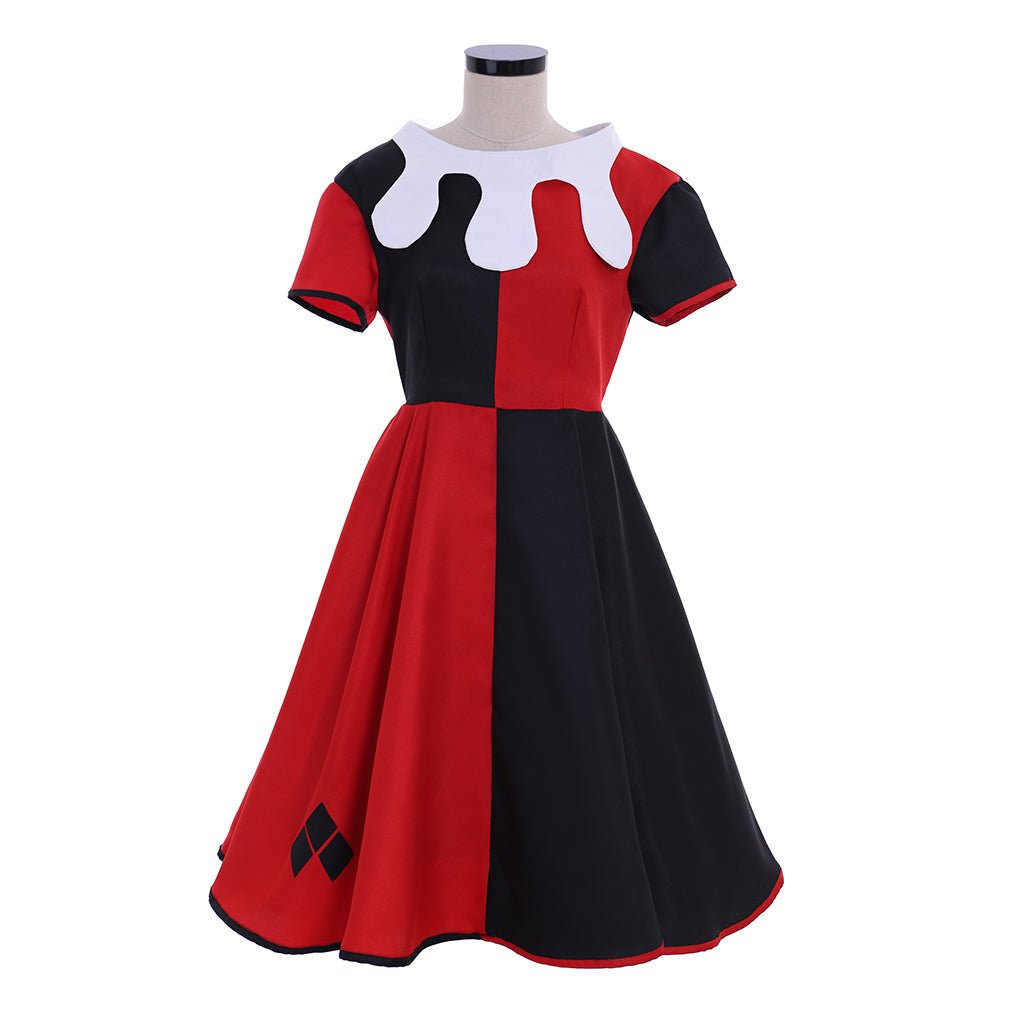 Fantasia de Palhaça Quinzel para Menina – Traje Divertido para Halloween, Carnaval e Cosplay - Estrela Cosplay