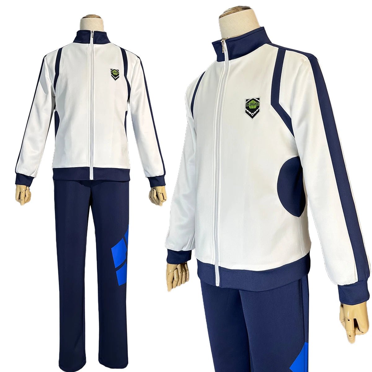 Fantasia de Cosplay Blue Lock Anime Reo Nagi Bachira Isagi Chigir - Jaqueta Esportiva com Zíper e Bolso - Estrela Cosplay