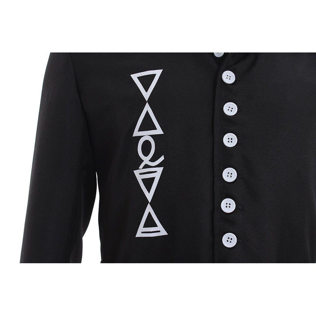 Fantasia Ghost B.C. Ghoul Sem Nome – Casaco Preto Longo Unissex Inspirado na Banda Sueca Ghost - Estrela Cosplay