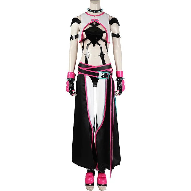 Fantasia Cosplay Juri Han - Uniforme de Combate para Mulheres - Estrela Cosplay