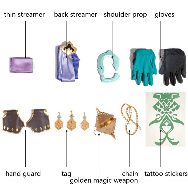 Fantasia de Xiao para Halloween, Natal, Festa de Anime e Jogo de Roleplay - Estrela Cosplay