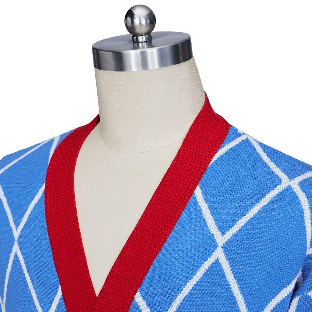 Fantasia de Cosplay Guido Mista Cardigan | Conjunto de Casaco e Jaqueta de Aventura para Adultos | Traje de Halloween - Estrela Cosplay