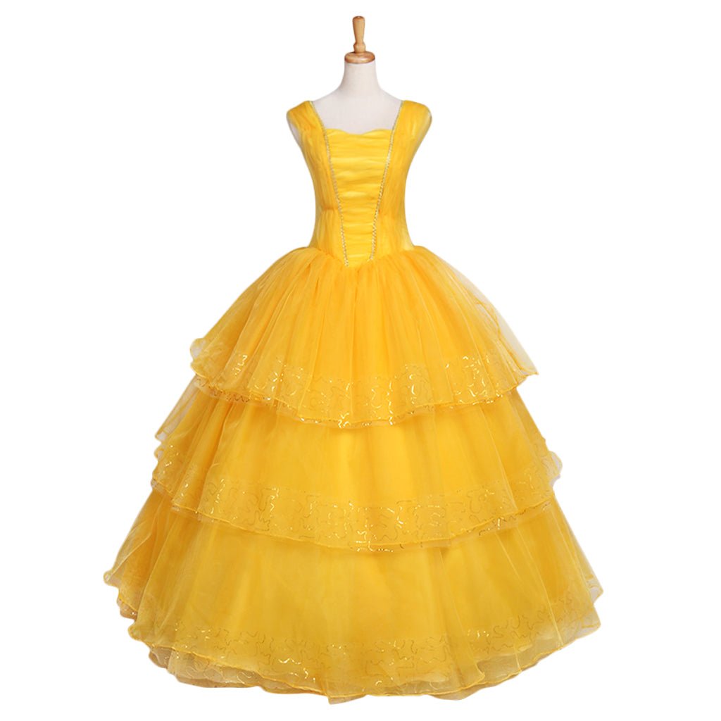 Fantasia Princesa Belle Cosplay | Vestido Adulto Princesa Disney Belle para Halloween e Festas Temáticas - Estrela Cosplay