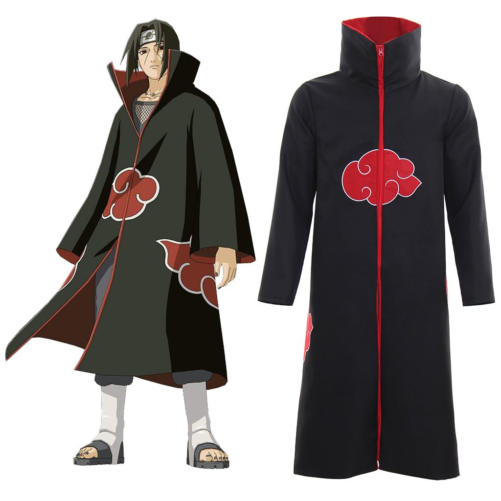 Manto Akatsuki Uchiha Itachi Cosplay - Traje Autêntico de Anime - Estrela Cosplay