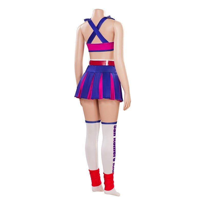 Fantasia Juliet Starling Cosplay - Conjunto Top e Saia de Lollipop Chainsaw para Mulheres e Meninas - Estrela Cosplay
