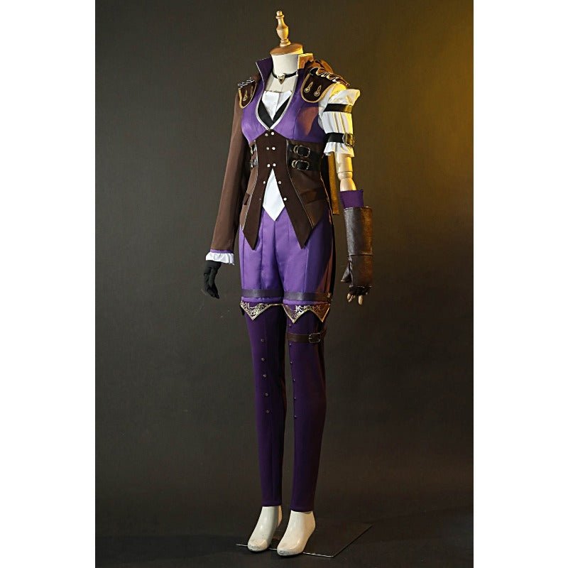 Fantasia de Cosplay Caitlyn do Jogo LOL Arcane - Conjunto Completo para Halloween e Eventos - Estrela Cosplay