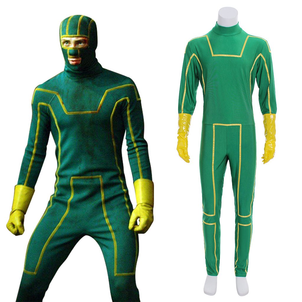 Fantasia de Cosplay Dave Lizewski Kick-Ass - Traje Verde - Estrela Cosplay