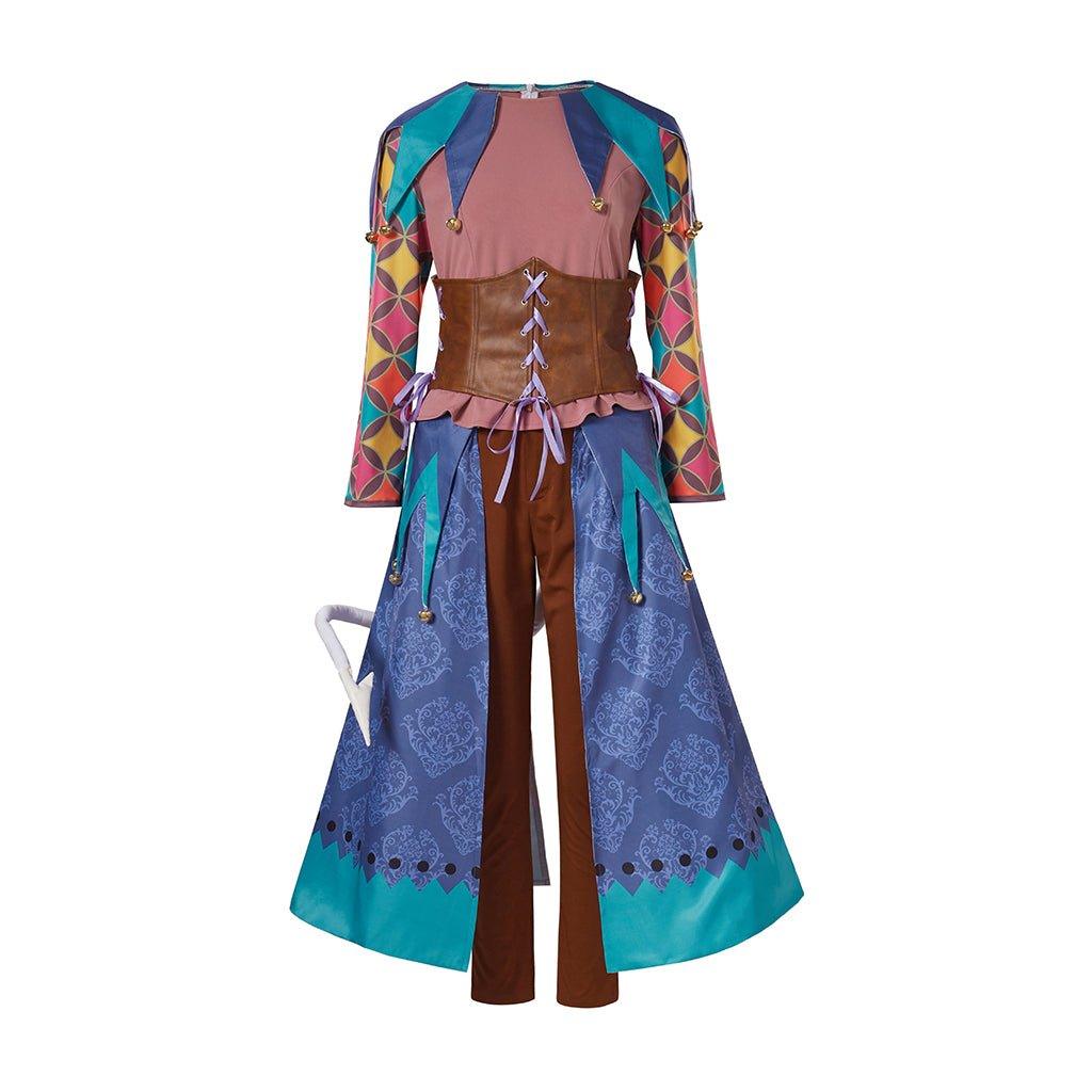 Fantasia de Cosplay Alfira do Jogo BG3 | Traje de Batalha Feminino com Cauda | Conjunto Completo para Halloween e Carnaval - Estrela Cosplay