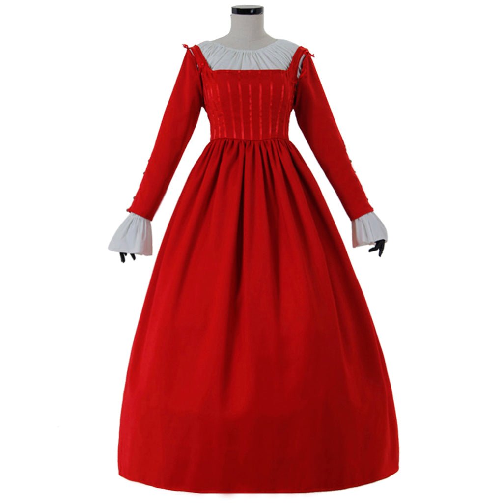 Vestido Vermelho para Noite Medieval Renascença Vitoriana Princesa Fantasia para Bailes e Eventos Temáticos - Estrela Cosplay