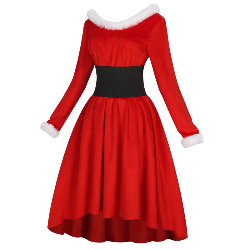 Fantasia de Natal vestido vermelho temático para festas e eventos de cosplay - Estrela Cosplay