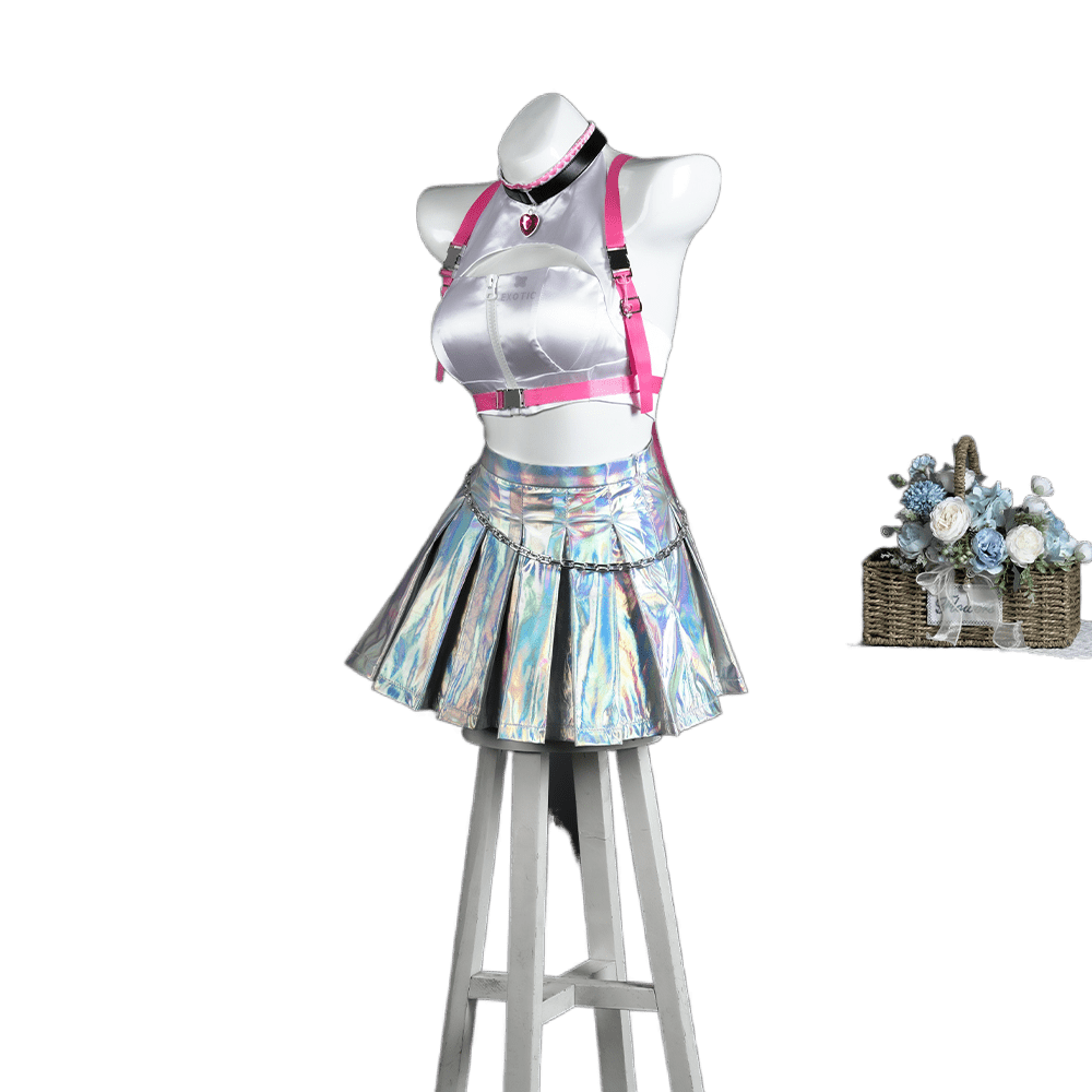 Cosplay Deusa da Vitória - Fibra Sintética Ultravioleta do Jogo NIKKE - Estrela Cosplay