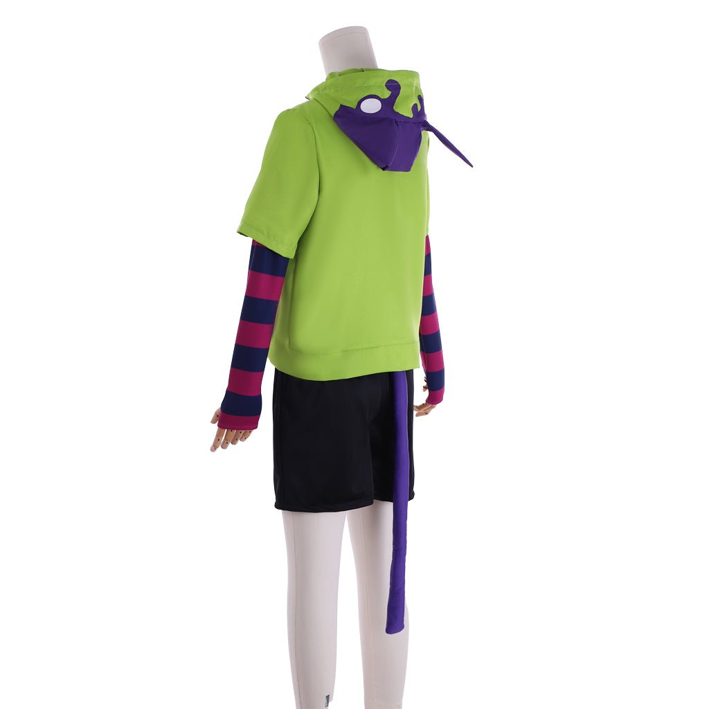 Fantasia de Cosplay Miya Chinen de SK8 the Infinity com Peruca e Casaco com Zíper - Estrela Cosplay