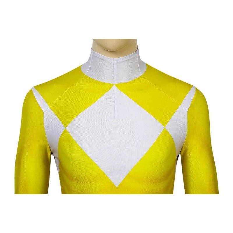 Traje de Cosplay do Ranger Amarelo MMPR - Fantasia Inspirada nos Power Rangers - Estrela Cosplay