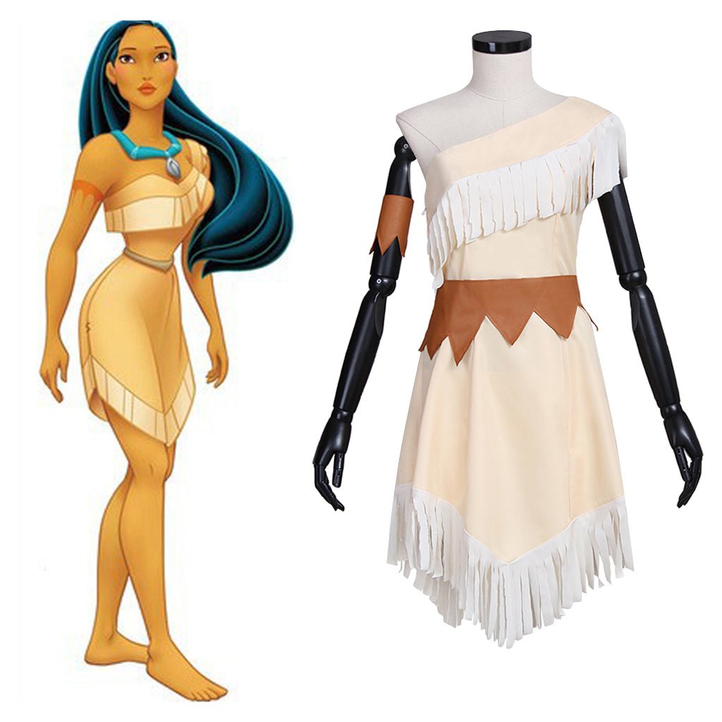 Fantasia de Pocahontas da Disney | Vestido Elegante para Halloween e Eventos Temáticos - Estrela Cosplay