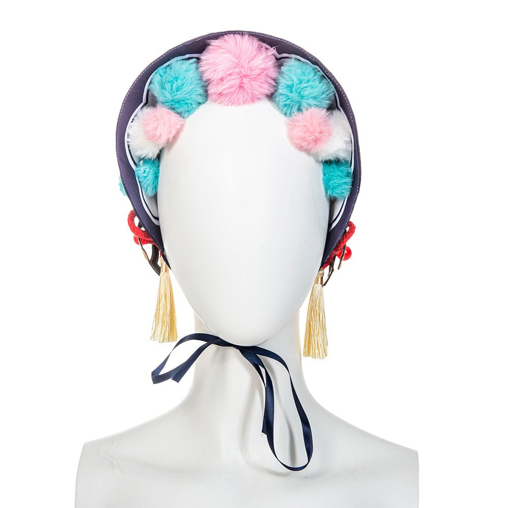 Genshin Impact - Fantasia de Cosplay Yunjin com Vestido Lolita, Chapéu e Meias para Mulheres Adultas - Estrela Cosplay