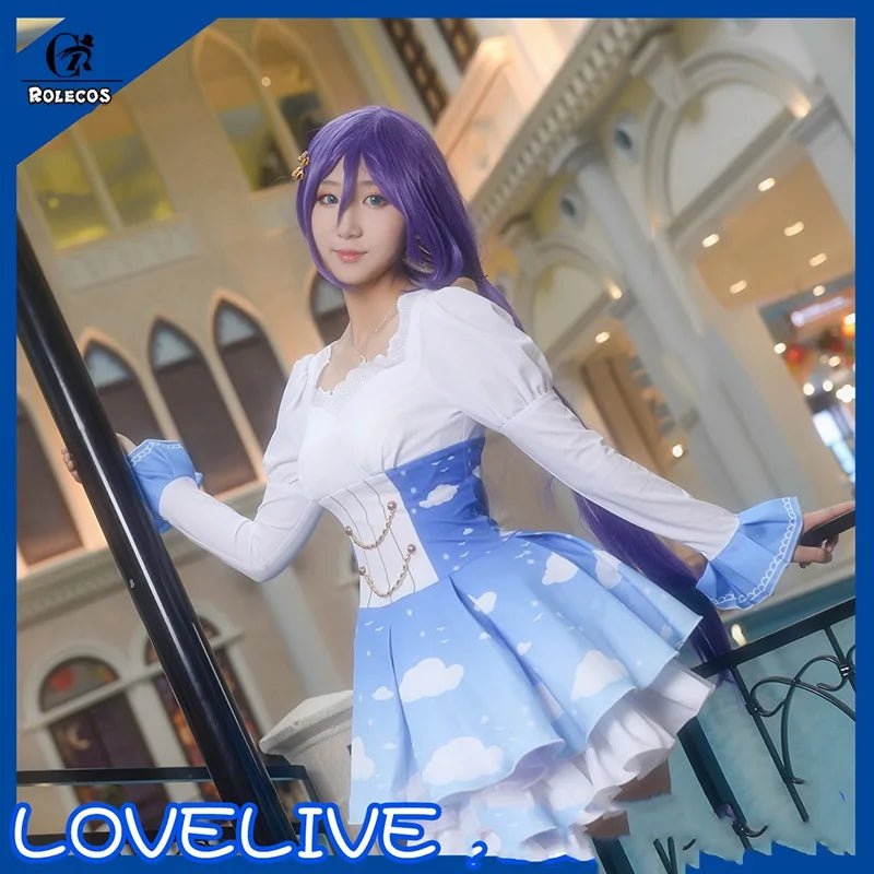 Fantasia Cosplay Lovelive Sky - Maki, Rin, Nico, Umi - Love Live Eli, Kotori, Hanayo, Nozomi - Vestido Lolita - Estrela Cosplay