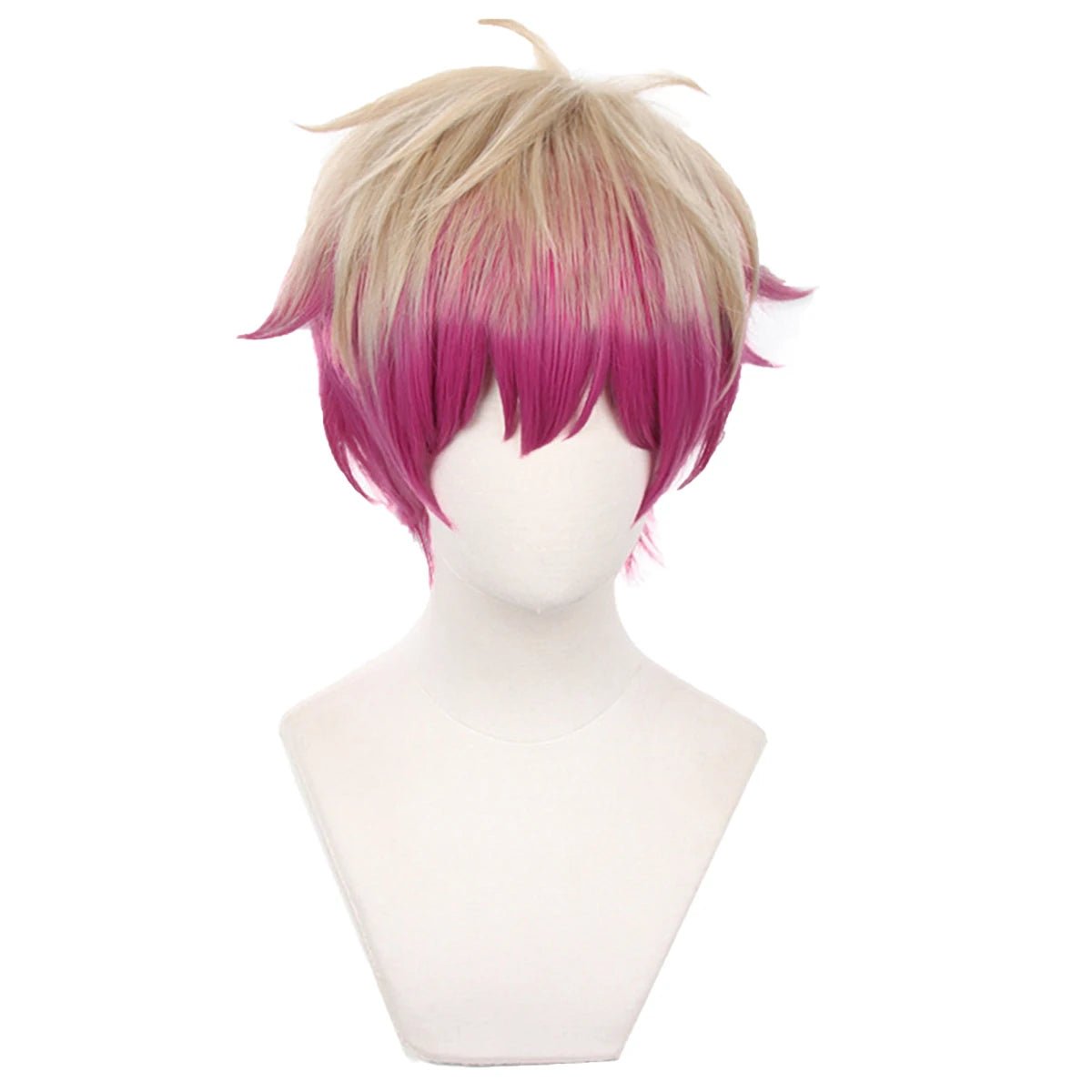 Peruca Cosplay Blue Lock Manga Anime Ness No.8 Bastard Munchen Rosa Fibra Sintética Tamanho Ajustável - Estrela Cosplay