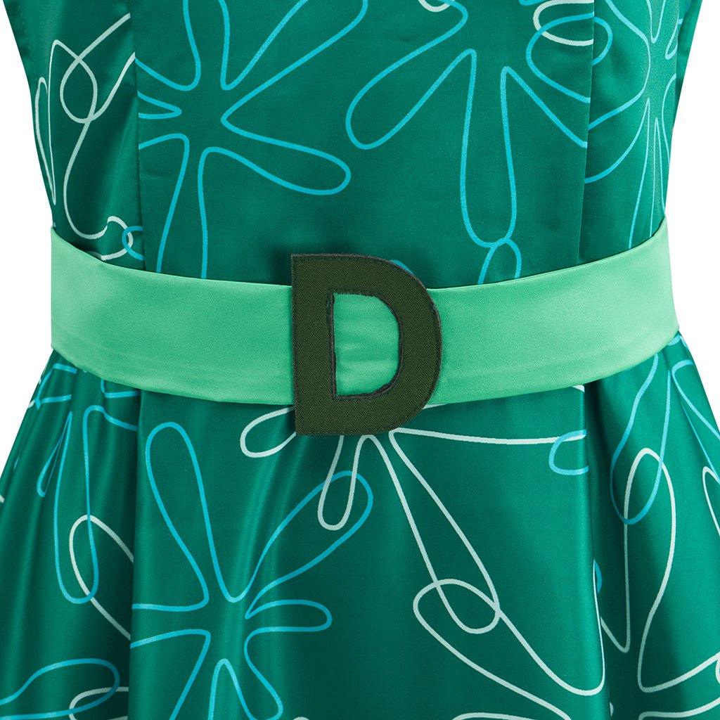 Fantasia de Disgust Cosplay | Vestido Verde para Mulheres | Traje de Festa de Halloween - Estrela Cosplay